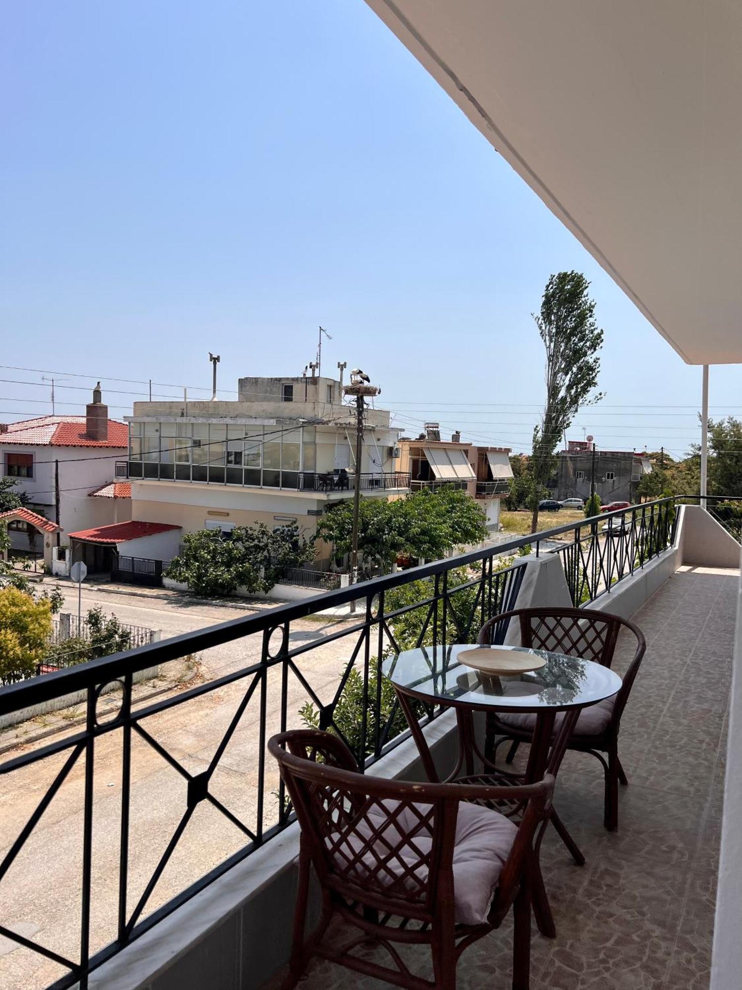 Dimitra House Entire Apartment With Balcony And View Pherrai Buitenkant foto
