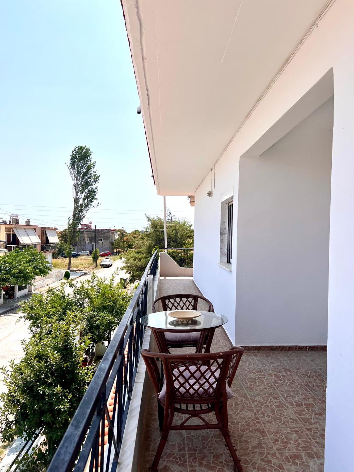 Dimitra House Entire Apartment With Balcony And View Pherrai Buitenkant foto